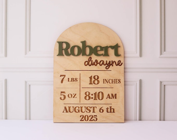 Boy Hospital Name Sign Birth Stat Sign Hospital Sign For Nursery Sign Announcement Baby Sign Name Announcement Birth Sign Baby