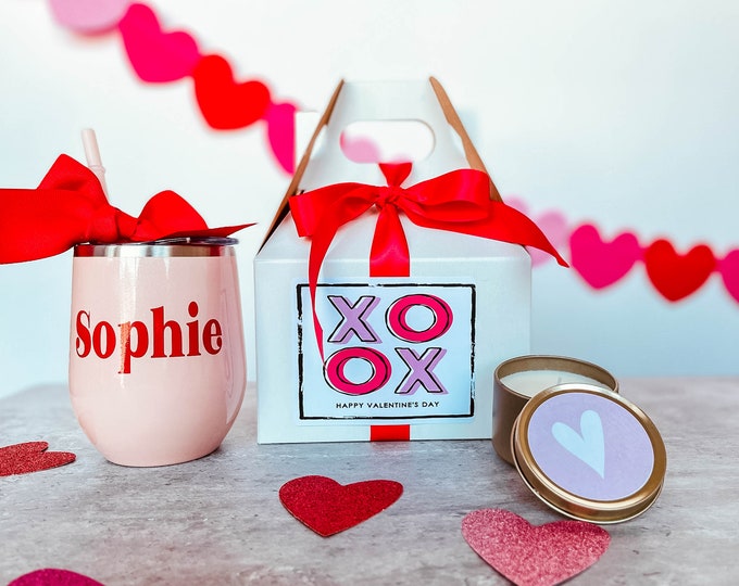 Valentines gift box set, galentines gift box set, friendship celebration gift, teacher gift, best friend gift, heart candy plush, love plush