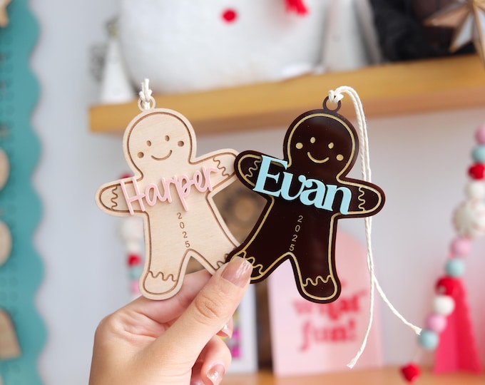 Gingerbread Man Ornament, Christmas Ornament, Holiday Decor