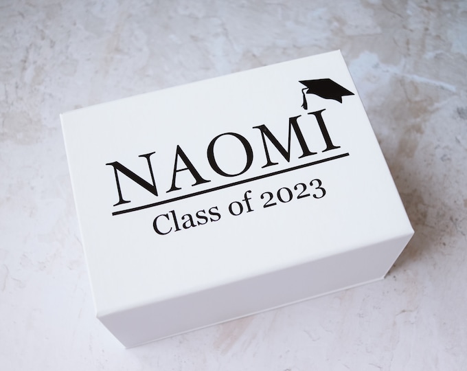 Graduation gift box -empty, high school graduation gift box, personalized graduation gift box, personalized gift box for graduation