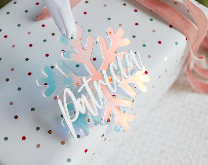 Snowflake Christmas Ornament, Christmas Ornament,