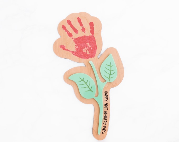 Mothers Day gift, kids handprint gifts, kids crafts for mom Mothers Day Handprint Sign, Baby Handprint sign, First Mothers Day gift,