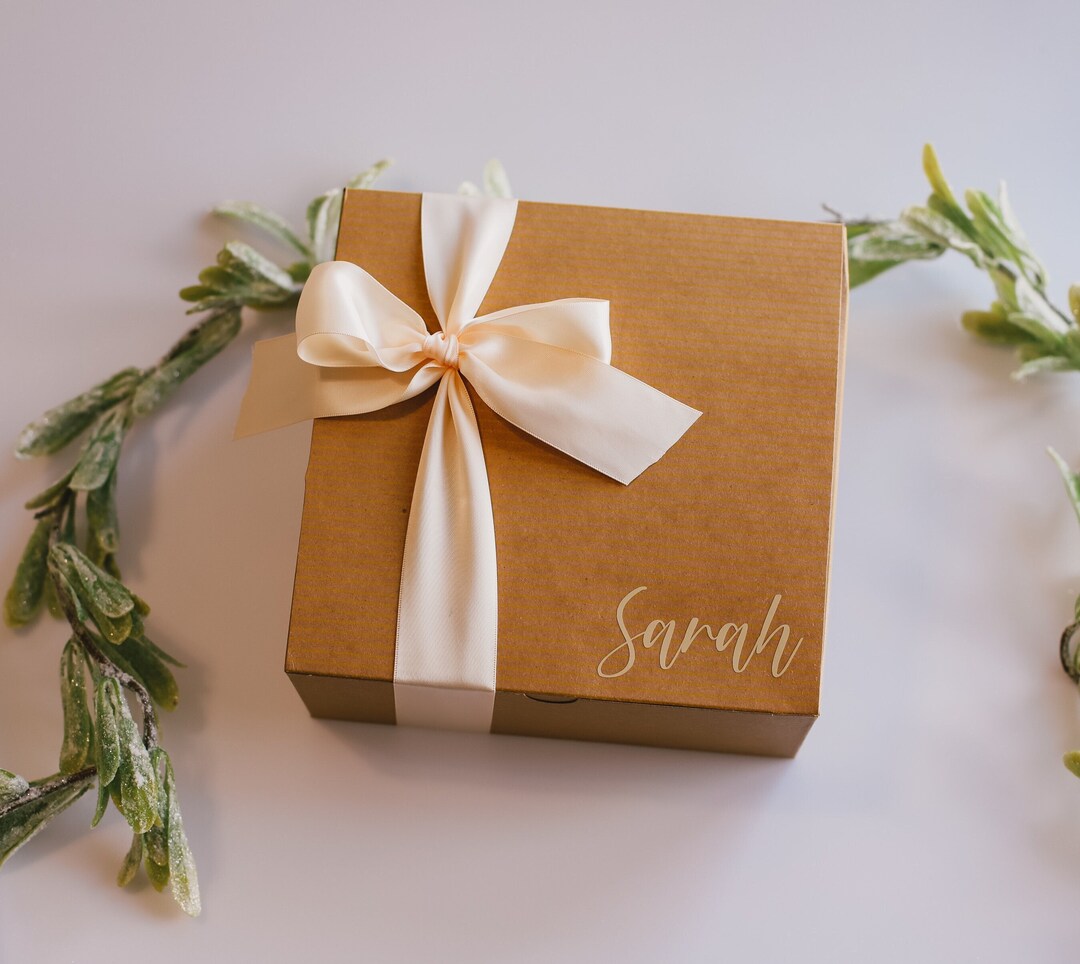 Bridesmaid Proposal Gift Boxes, Personalized Empty Gift Boxes, Will You