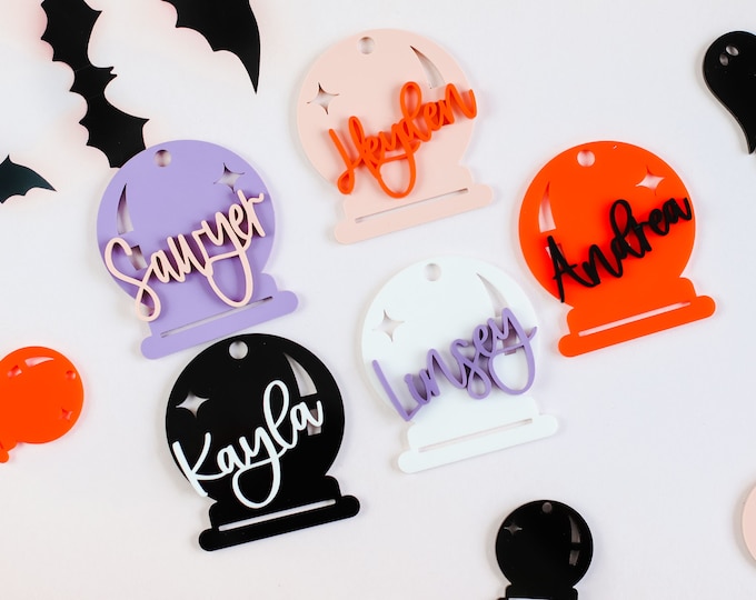 halloween bag with name, Halloween Basket Tags, Custom Basket Kids Labels, Halloween name tag, Halloween kids name tag, halloween gift