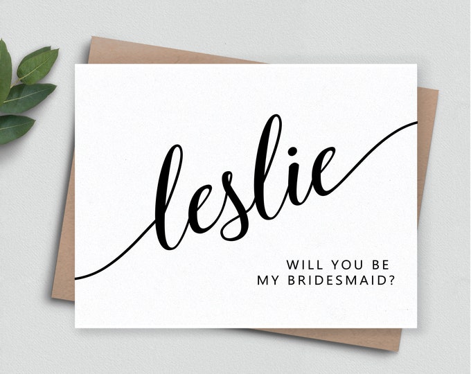 Bridesmaid Proposal Card, Custom Bridesmaid Proposal card