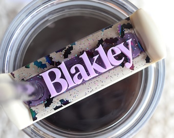 name plate Tumbler Personalized Name Tag | Personalized name tag for tumbler lid, Name Plate, name plate, tumbler accessories, gifts for mom