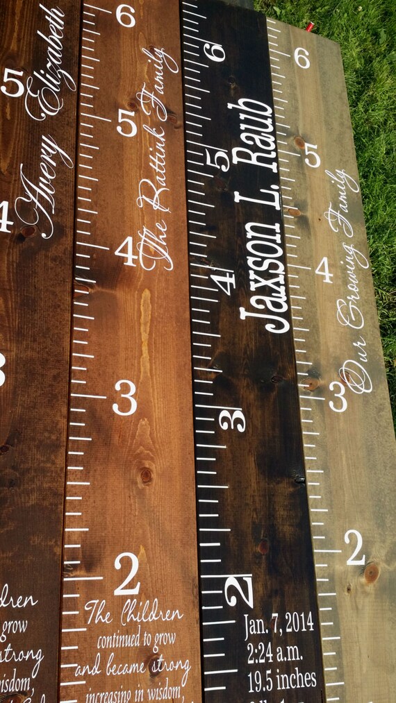 Custom Wood Growth Chart