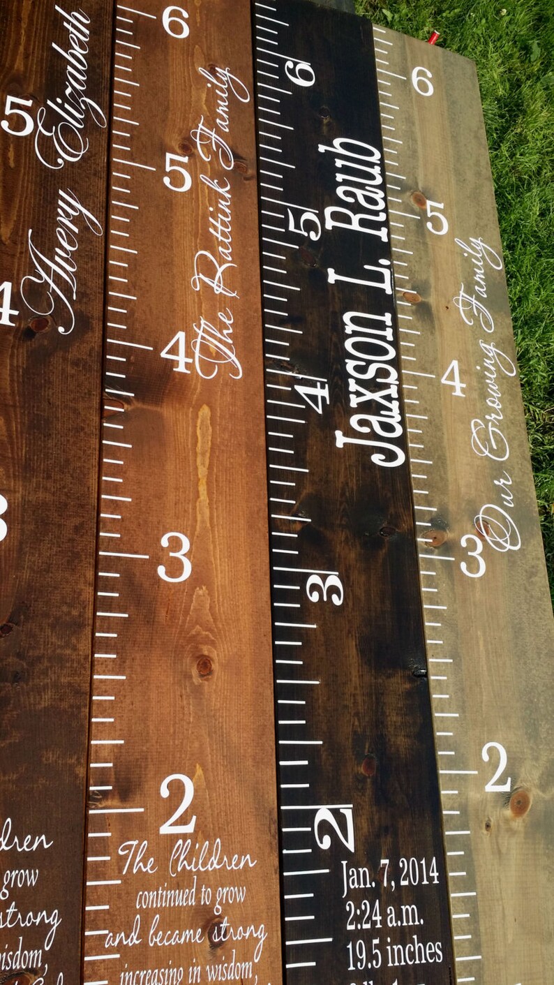 Custom Growth Chart Distressed Wood Growth Chart Growth Etsy