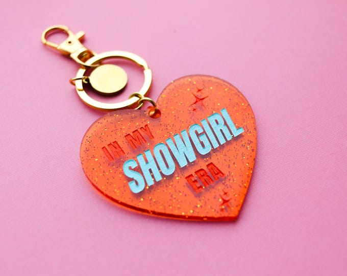 The Life Of A Showgirl Keychain, Showgirl, Personalized Showgirl Keychain, Bag Accessories, Custom Keychain, In my showgirl era keychain