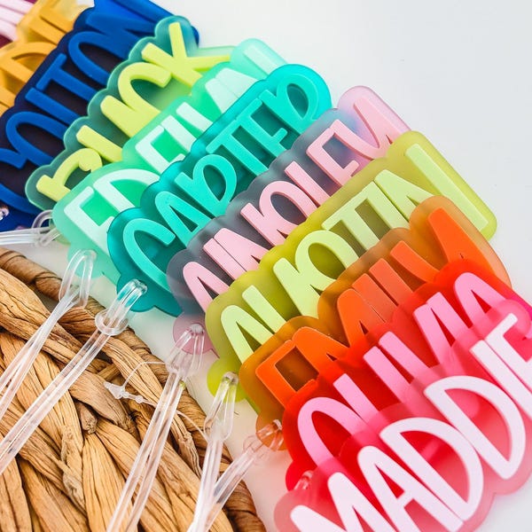 Backpack Name Tag | Backpack Name Keychain for kids | Personalized Name Tag | Diaper Bag Tag | Lunch Box Tag | Kids Tag | Custom Name Tag