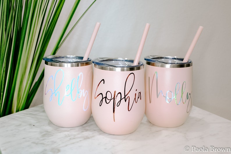 blush wine tumbler