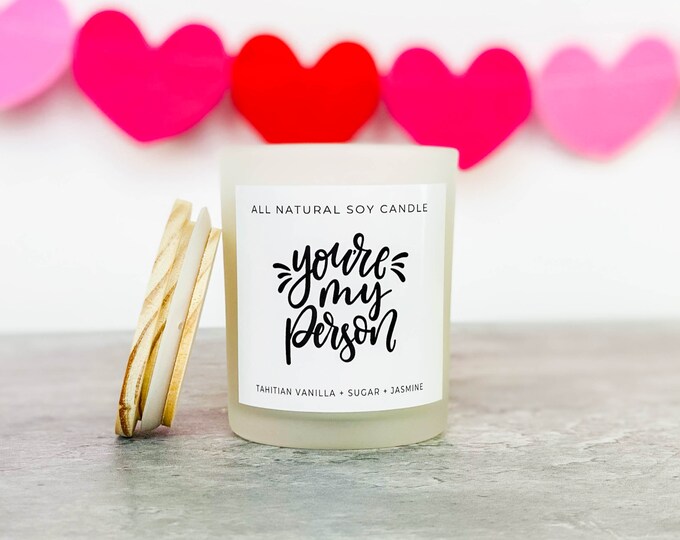 Valentines Candle gift,  Galentines Candle gift, wife gift, friend gift, love candle, valentines day gift for her
