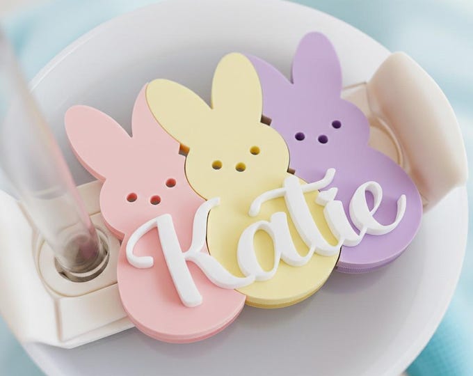 Tumbler Name Plate for Stanley Cup Accessory Acrylic Tag Custom Personalized Essential Water bottle Accessories for H2.0 Quenchers