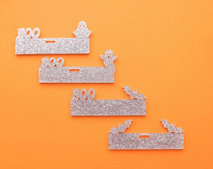 Halloween Badge Buddy Peeker- For Horizontal or Vertical ID Badges, Bat Badge Topper, Nurse, Respiratory,  Teacher Badge Buddy Topper