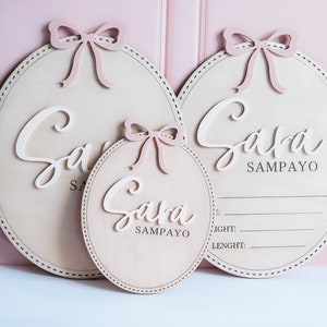 Letrero con lazo para anuncio de nacimiento de niña Letrero para guardería de niña Letrero con lazo para anuncio de nacimiento de niña Letrero con lazo para anuncio de nacimiento de niña Letrero con lazo para anuncio de nacimiento de niña Letrero con lazo para anuncio de nacimiento de niña