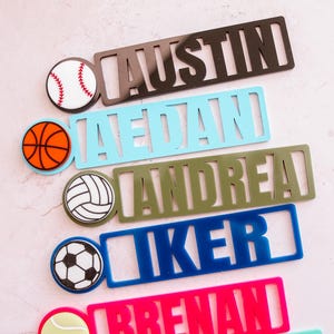 Bookmark for kids | Kids Personalized Bookmarks | Kids Sports | Kids Reading Gift | Kids Bookmark | Sport Bookmark | Stocking Stuffer Gifts image 3