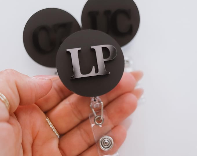 Men badge reel, retractable badge reel, Custom Badge Reel, Nurse Badge Reel, Personalized ID Holder, Teacher Badge Reel, Personalized Badge