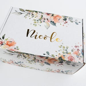 Custom gift box empty custom gift box floral gift box boho gift box