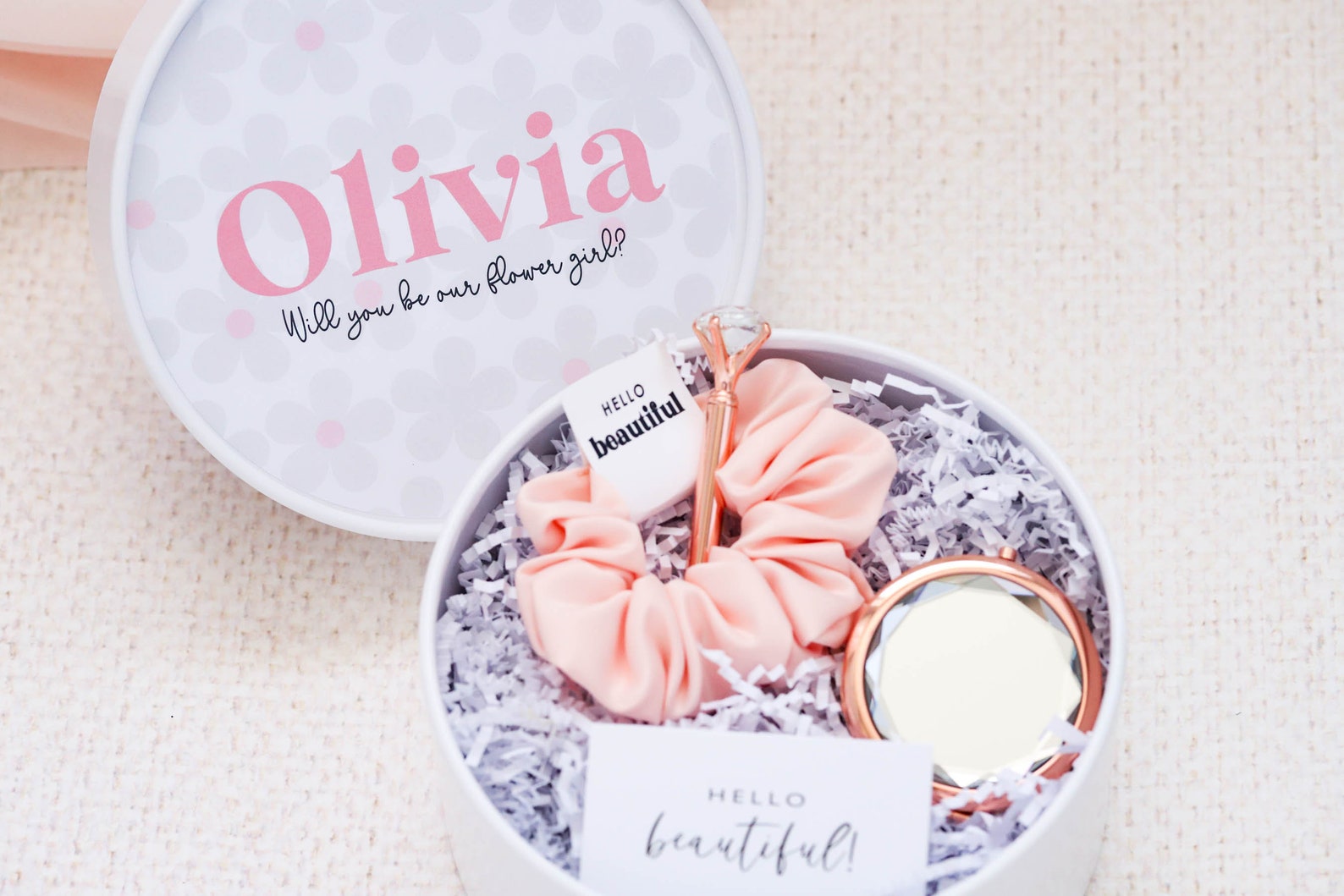 Flower Girl Proposal Gift Box Flower Girl Gift Mini Bride Etsy