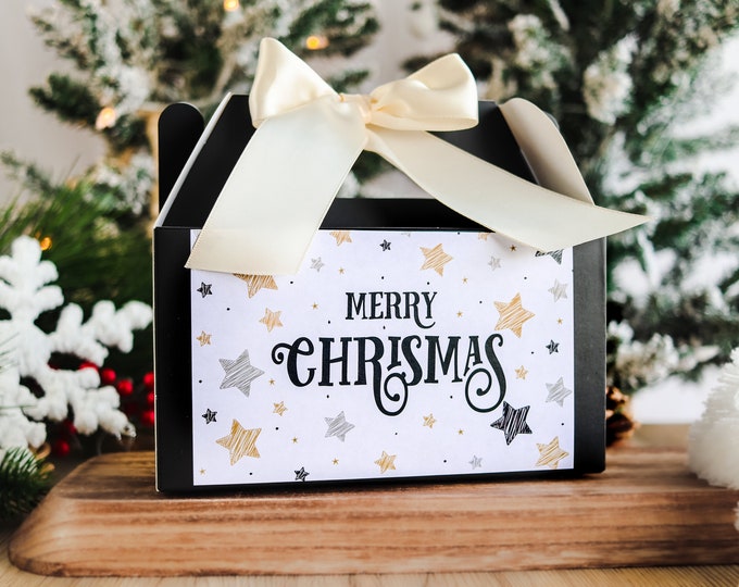 Christmas gift box empty, Gable Box, Christmas Gable box, christmas gift box for woman, for kids, for her, for men, Holiday gift boxes