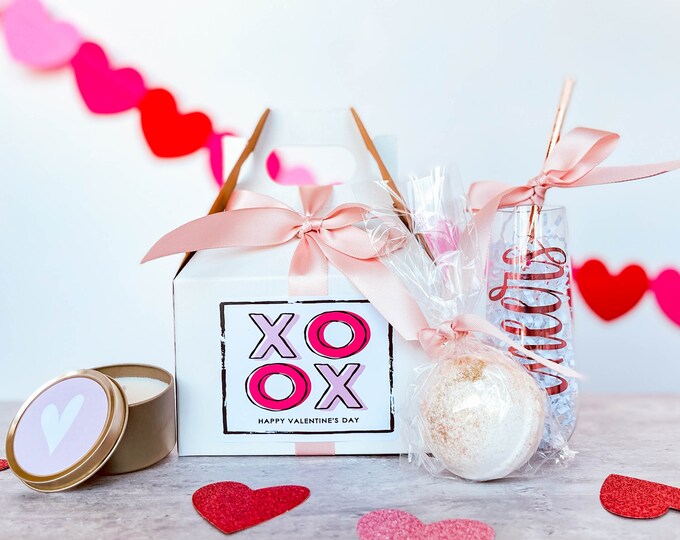 Valentines gift box set, galentines gift box set, friendship celebration gift, teacher gift, best friend gift, selfcare box