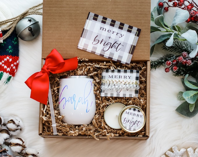 Christmas Box, Christmas gift, long distance Christmas gift, Christmas gift set, christmas party gift,  personalized gift, custom cup