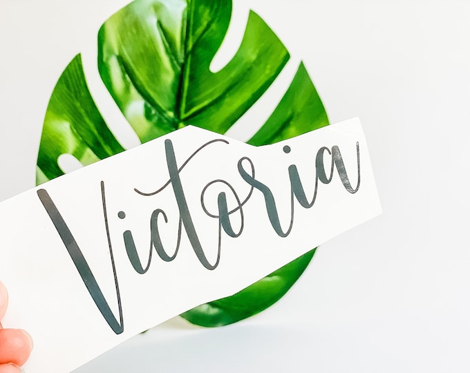 Tumbler  Name Decal, Name Decal for Tumbler, Wine Glass Decal, Bridal Decal, personalized Name Decal, DIY Wedding favors, Custom Name Decals