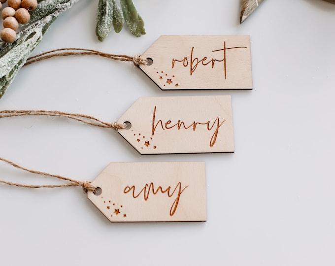 Personalized Christmas Stocking Tags | Stocking Tags | Personalized Gift Tags | Personalized Stocking Name Tags