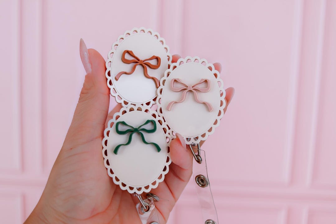 Bow Badge Reel | Bow Badge Holder | Bow Badge | Bow Badge Reel Nursing ...