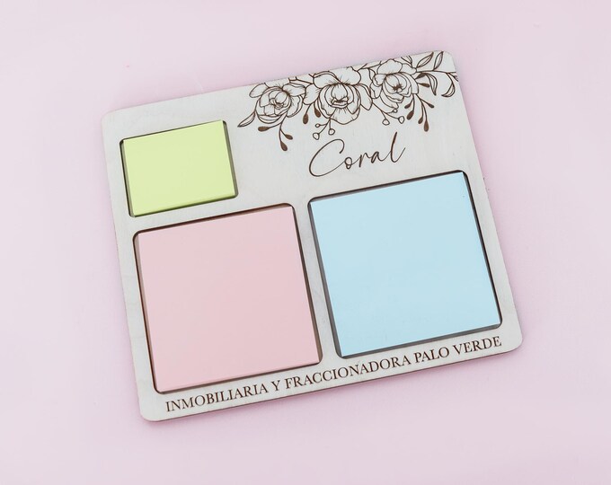 Sticky Notes Holder, Personalized sticky notes holder, Gift for teachers