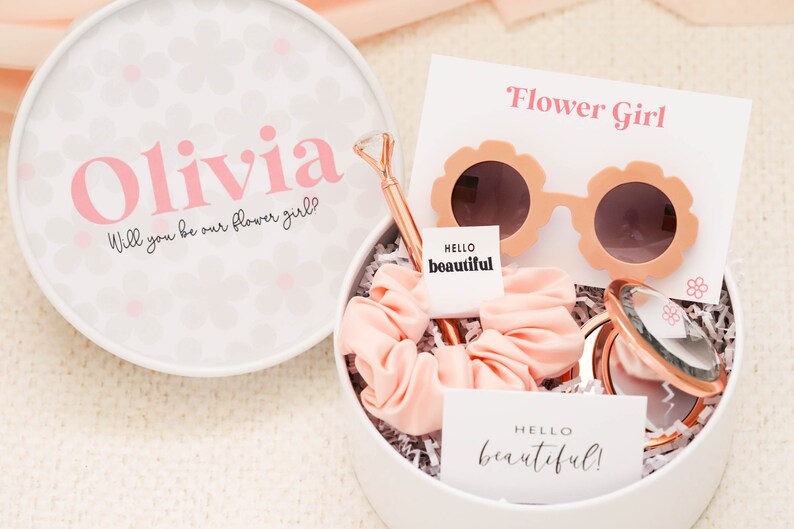 Flower Girl Proposal Gift Box Flower Girl Gift Mini Bride Etsy