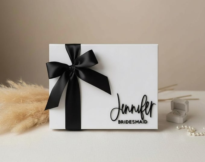 Personalized Bridesmaid Proposal Box, Bridesmaid Gift, Keepsake Wedding Party Box, Will You Be My Bridesmaid Box