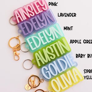Backpack Personalized Name Tag | Back to school | Backpack Name Tag | Name Keychain for kids | Diaper Bag Tag | Lunch Box Name Tag for boys image 7
