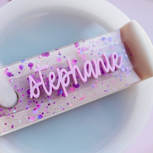 40oz/30oz Tumbler Personalized Name Tag | Personalized name tag for tumbler lid, Name Plate, tumbler accessories, gifts for mom