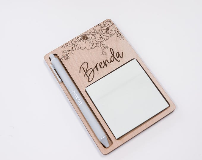 Appreciation gift staff appreciation gifts school staff gift school counselor gift mother's day gift wooden sticky note holder teacher desk