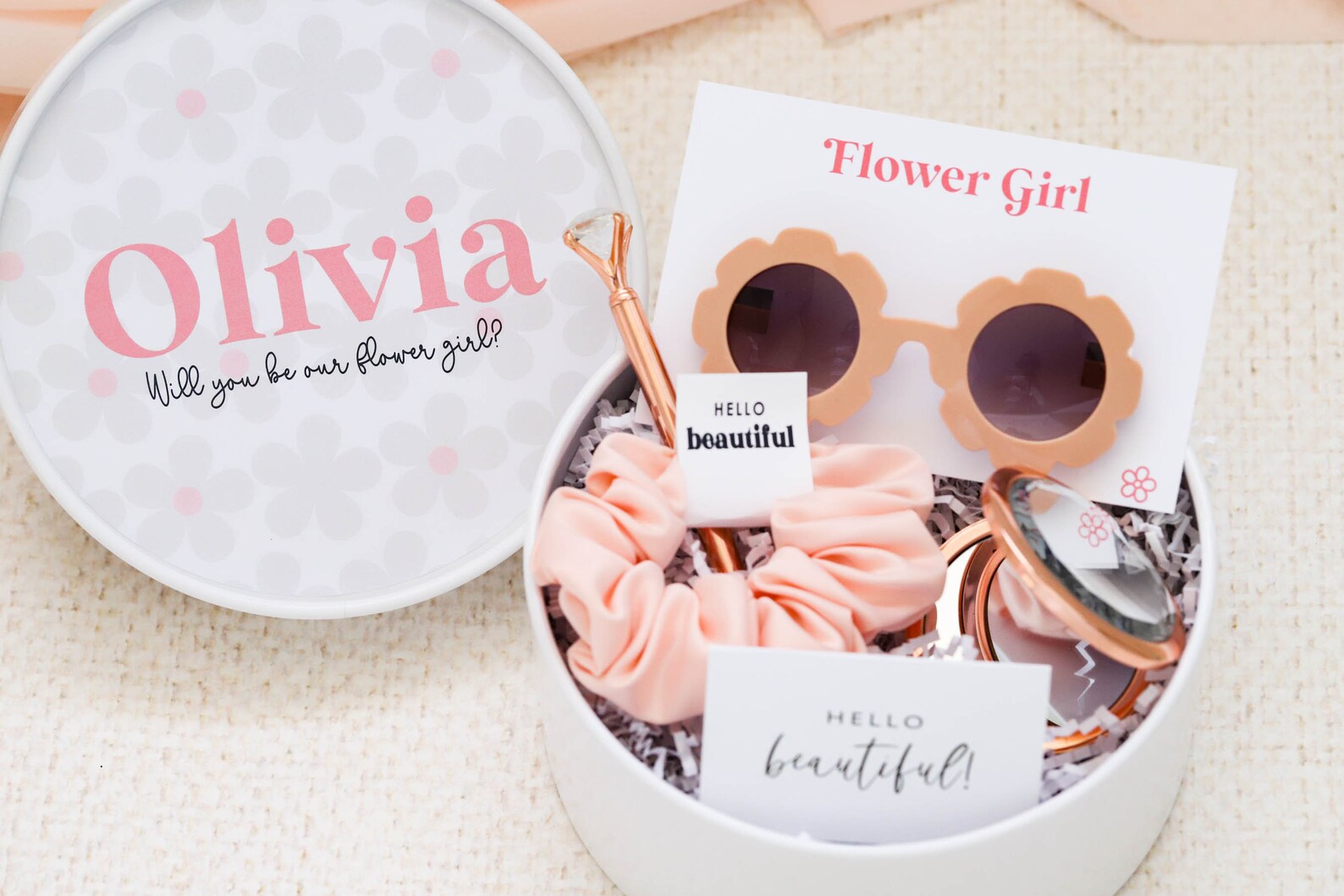 Flower Girl Proposal Gift Box Flower Girl Gift Mini Bride Etsy