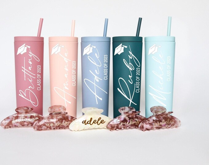 Graduation Gifts For Her, Personalized 2023 Graduation Tumbler, Gift For Seniors, Class Of 2023, Graduation tumbler,  2023 Custom Grad Gift