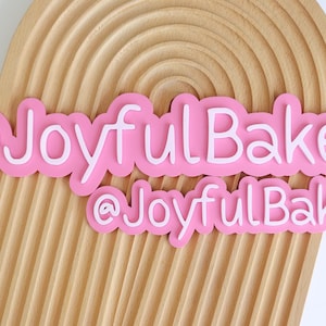 Watermark, Acrylic Watermark, Business Photo Prop, Social Media Sign, 3D Watermark Sign, Social Media Prop Instagram tag name, Physical