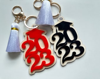 Graduation gift, 2023 keychain, senior keychain, car keys tag, grad gift, 2023 tag, graduation gift tag