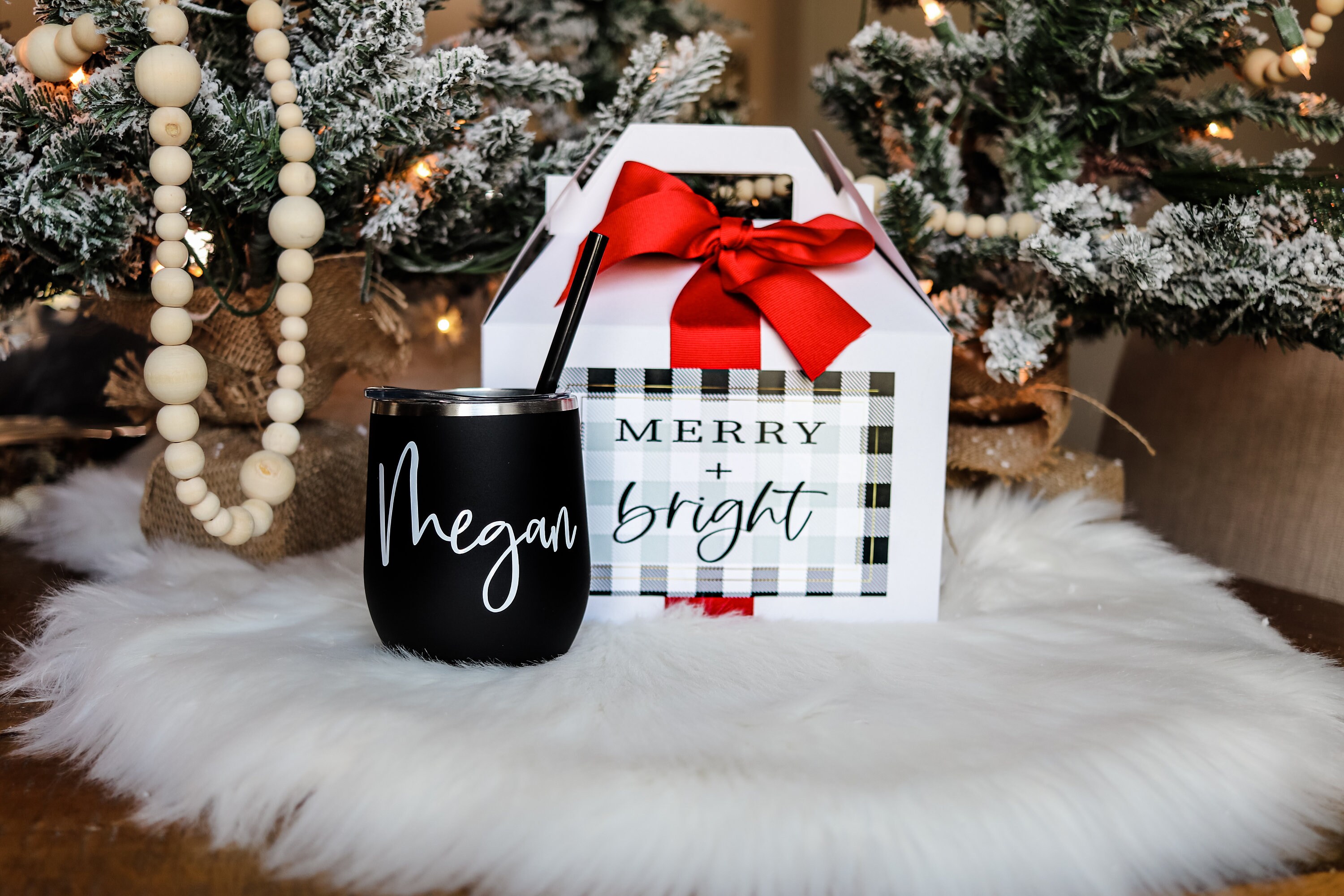 Christmas gift set christmas gift box Personalize Wine Etsy