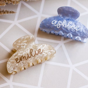 personalized personalized Custom Hair Claw, Bridesmaid Gift Hair Claw, Hair Accessories for Her, Hair Claw