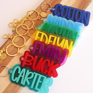 Backpack Personalized Name Tag | Back to school | Backpack Name Tag |  Name Keychain for kids | Diaper Bag Tag | Lunch Box Name Tag for boys