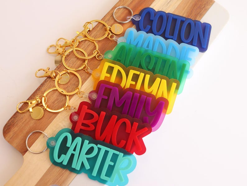 Backpack Personalized Name Tag | Back to school | Backpack Name Tag | Name Keychain for kids | Diaper Bag Tag | Lunch Box Name Tag for boys image 2