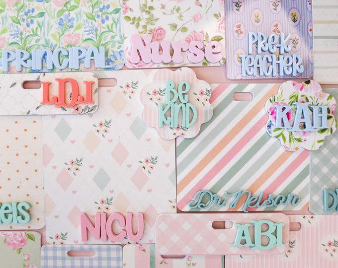 Nurse ID Badge Buddy, Nurse Badge Reel Holder, Nursing Student, Nurse Badge Reel, Personalized ID Holder, Teacher Badge Reel, RN Badge Buddy