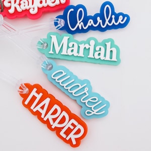 Custom Name Water Bottle Tag, Backpack Name Tag, Lunch Bag Tag, Diaper Bag Tag, Kids Personalized Bottle tag, School Name Label for bottle