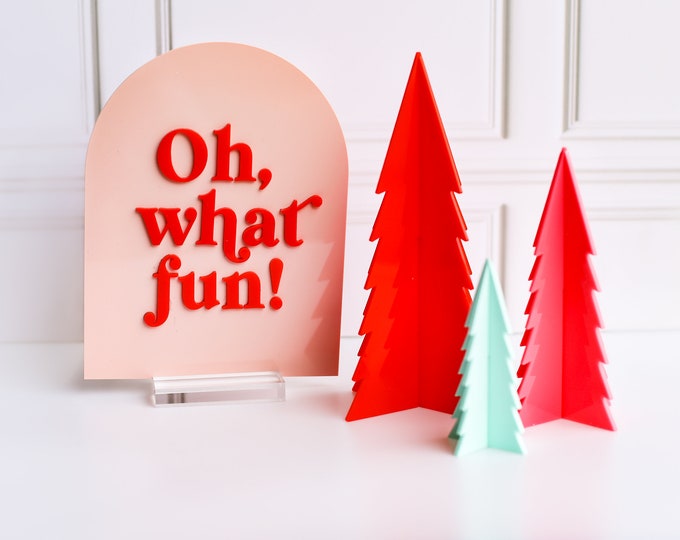 Acrylic christmas tree, acrylic pine tree, 3D Trees, Christmas Decorations,  Colorful Christmas tree