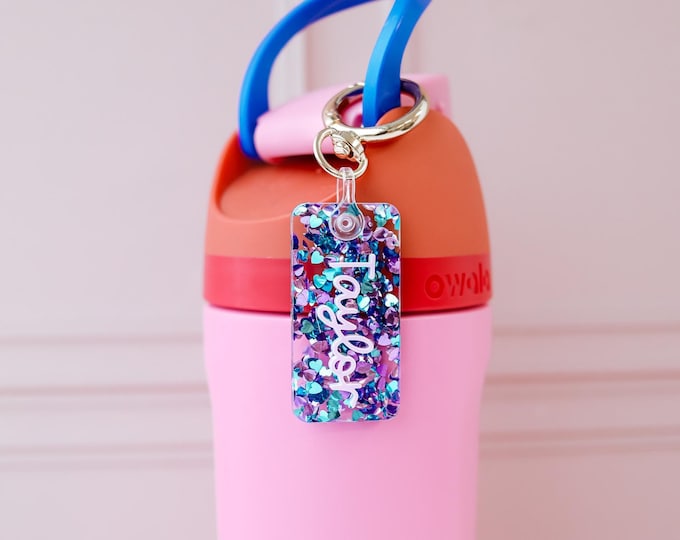 Owala accessories, Owala Name plate, Personalized owala tag, Water bottle name tag, Owala keychain, Tumbler name tag, Acrylic name keychain