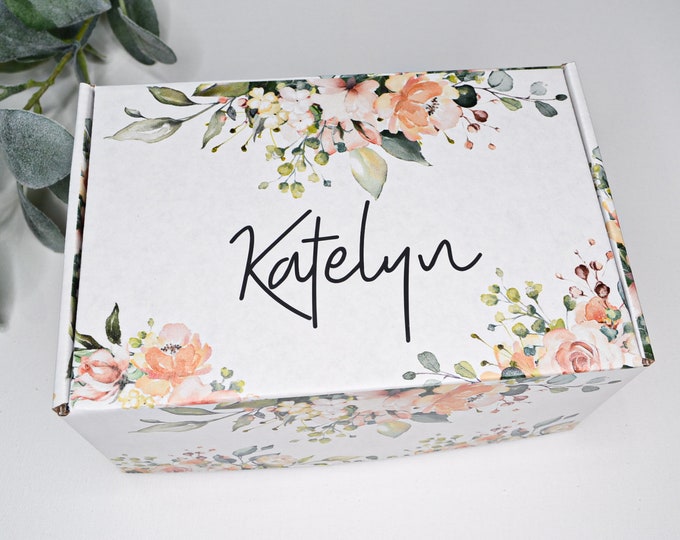 Bridesmaid proposal box empty, bridesmaid box empty, mothers day gift box, custom gift box, personalized gift box, floral gift box empty