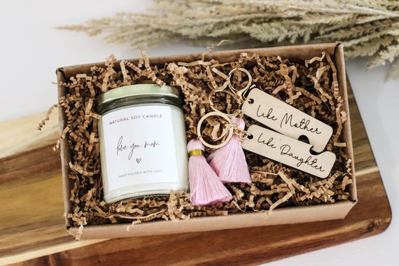 Mother's Day Gift, Mothers Day Candle, Mothers Day keychain, mother daughter keychain,