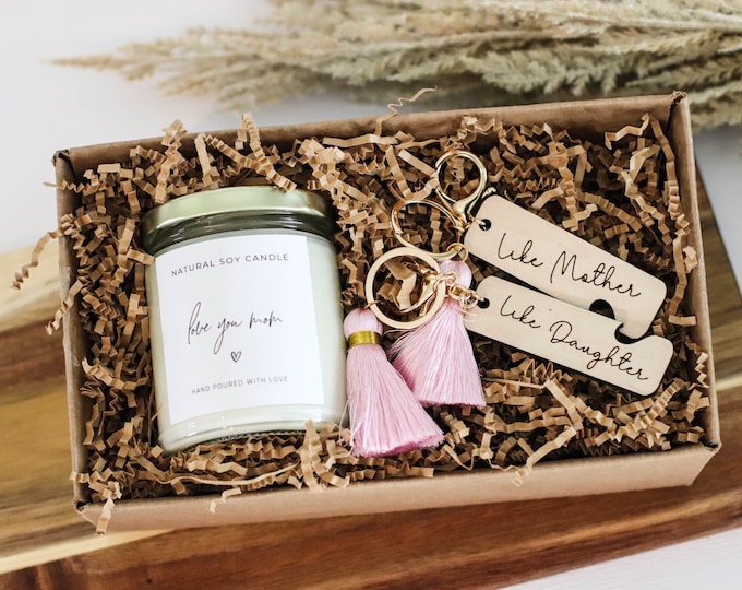 Mother's Day Gift, Mothers Day Candle, Mothers Day keychain, mother daughter keychain,